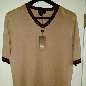 New Cigar brand Gucci look SS sweater XL size